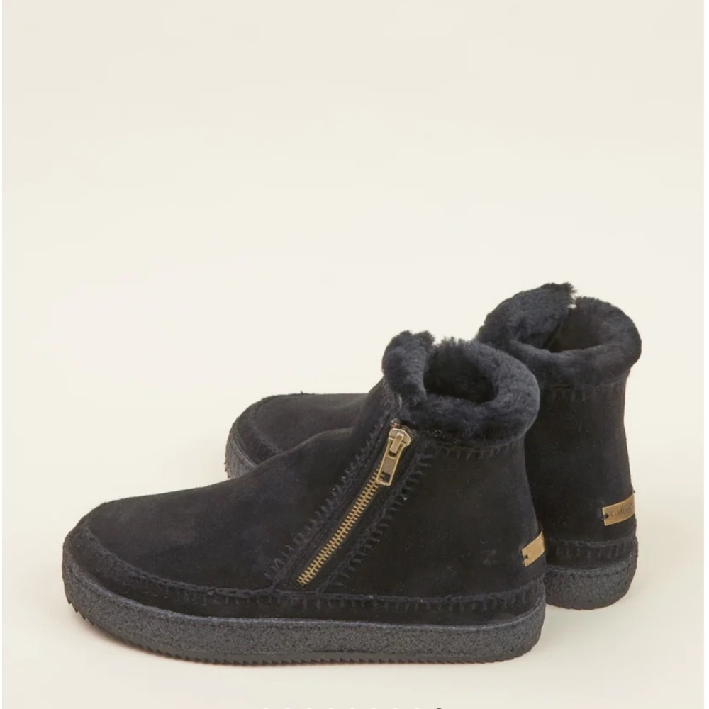 Anthropologie Brand New Laidback London Setsu Shearling Black winter boot🌈 - Picture 3 of 12
